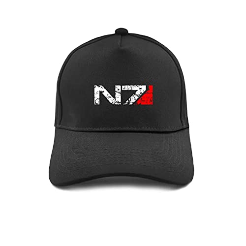 MWLSW Casquette Baseball Classique Mass Effect N7 Casquette Baseball Réglable Snapback Mode Casual Homme Plein Air Chapeaux D'été Cadeaux Chapeaux Sports Plein air pour Amateurs Hip-hop Cover