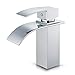 Produktbild Auralum® Chrom Wasserhahn Wasserfall Waschtisch Einhebel Spültisch Armatur Badarmaturen Einhandmischer Bad