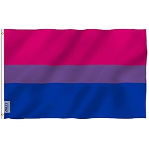 ANLEY Fly Breeze 3×5 Foot (90×150 cm) Bi Pride Flag – Levendige kleuren en UV-bestendigheid – Canvaskop en dubbel…