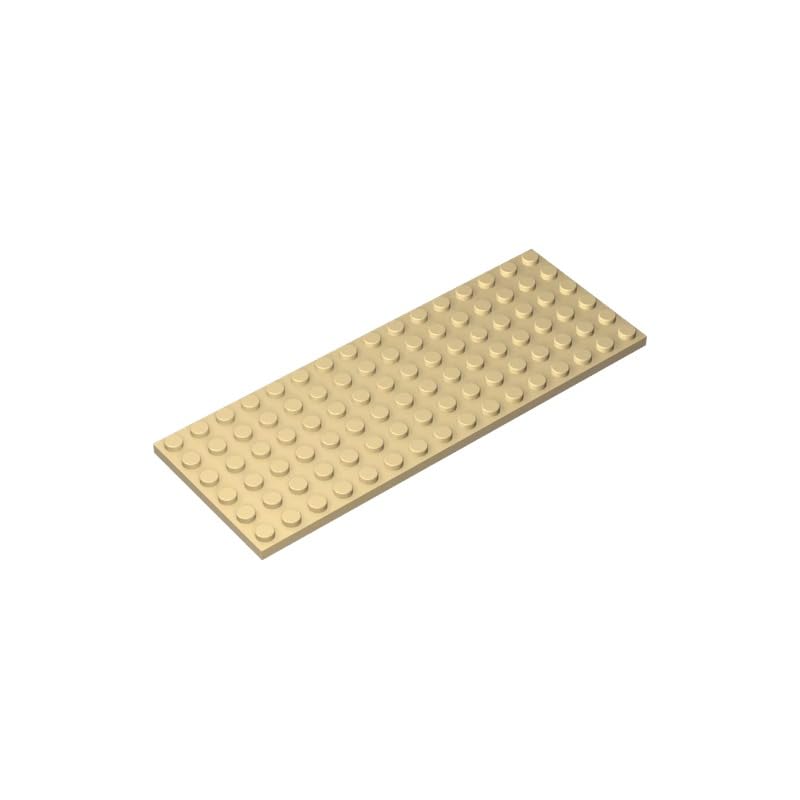 XYEIUGO Compatible with LEGO 3027 Foundation Plate 6x16, Tan, 10 PCS โ image 1