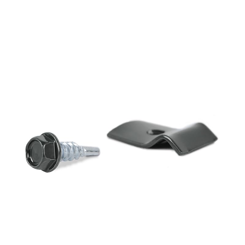 Fixation murale pour grillage rigide - sachet de 10 pièces (Gris Anthracite) - 3