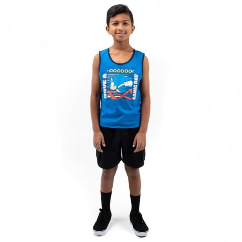 Bioworld Sonic The Hedgehog Value 3-Pack of Youth Boy's Sleeveless Muscle Shirts2
