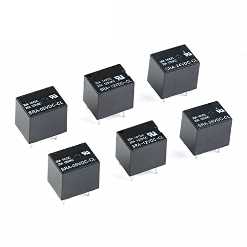 Relé SRA-12VDC-CL 5 pines 20A interruptor electromagnético CC para PCB de coche