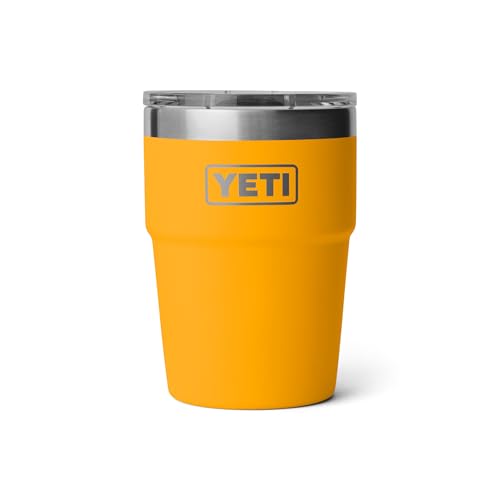 Image of YETI Rambler 16 oz Stackable Tumbler, Vacuum Insulated, Stainless Steel with MagSlider Lid