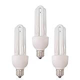  Pack 3 Bombillas CFL Bajo Consumo Mini 3U E27 11W 605lm 2700K 7hSevenOn