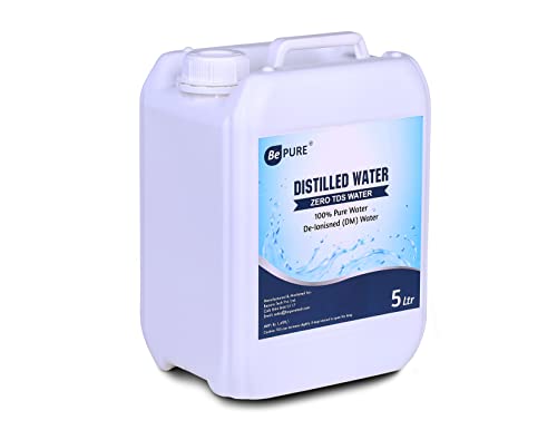 Bepure Distilled Water 5L Ultrapure with 0 TDS for Battery| Humidifiers | Inverter Battery | Cosmetics | Oxygen Concentrators | Distilled Water 5 litre | Battery Water 5 Litre| Zero TDS Water view 2