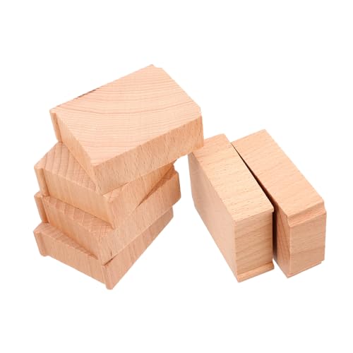 Milisten Wooden Train Track Bridge Pieces Level Bridge Support Risers for Boys and Girls' Train Sets
