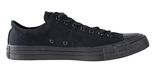 Image of All Star Chuck Taylor Lo Top Mens Sneakers Black Monochrome 4.5 D(M) US