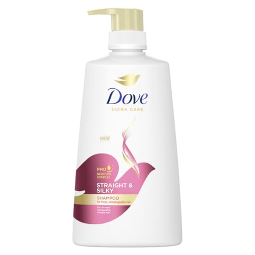 DOVE STRAIGHT & SILKY SHAMPOO FOR FRIZZY UNMANAGEABLE HAIR 680 ML (680 ml)