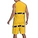 Salelf What if This is All Real for Men’s Basketball Jersey Shorts Set Mesh Moisture Wicking Breathable Black