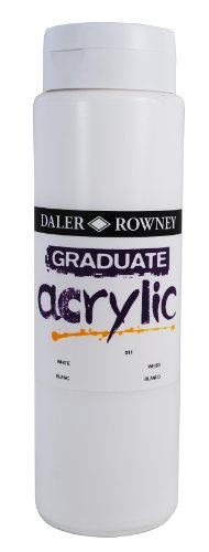 Daler Rowney Graduate Acrylic Bouteille de peinture acrylique Blanc 1 l