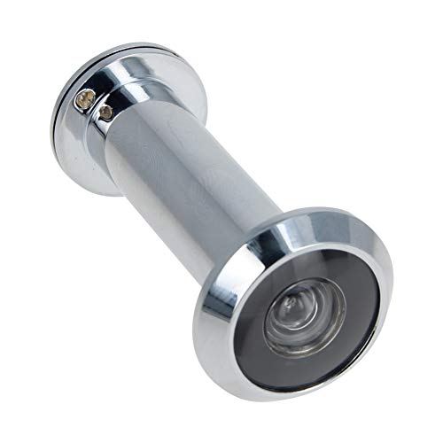 Othmro Mirilla de Seguridad para Puerta, 1 pieza, diámetro de agujero 16 mm, metal, mirilla con tapa giratoria de privacidad para puertas de 55-90 mm de grosor, durable para hogar, oficina, hotel, color brillante miniatura 3