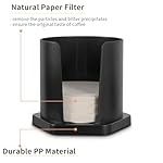 CAFEMASY Coffee Filter Holder with 200 Count Paper Filters Compatible with Aeropress XL Espresso Maker Replacement Round Disposable Coffee Filters and Holder Coffee Accessories Pack - Image 3