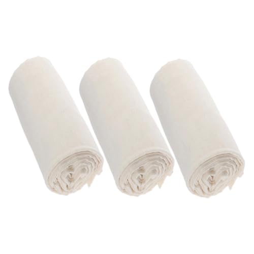 Hemobllo 3 piezas Tela Filtrante Reutilizable para Cocina Muselina Resistente y Lavable Paño para Colar Queso Tofu y Leche Vegetal de Multiusos para Filtrar y Limpiar