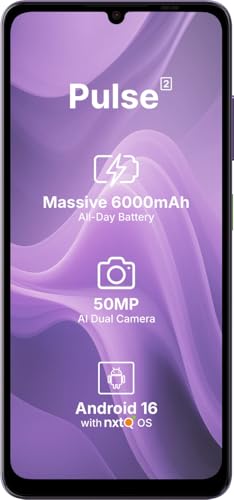 Image of AI+ Pulse 2, 6.745 inch HD+ Display, 4GB RAM, 64GB Storage, Android 16, Unisoc T7250 Octa Core, 50MP Camera, 6000mAh Battery (Purple)
