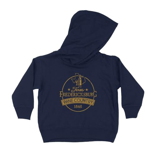 Vacation Fredericksburg Texas Kids Hoodie Sweatshirt Toddler 5T Navy