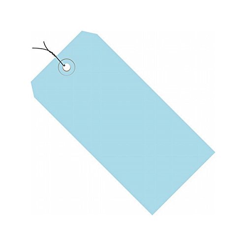 Pre-Wired Colored Shipping Tag #2, 13 Point, Pre-Wired, White, 3.25" x 1.62" - Case of 1,000