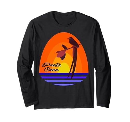 Punta Cana Spiaggia Tramonto Caraibi Isola Souvenir Regalo Maglia a Manica