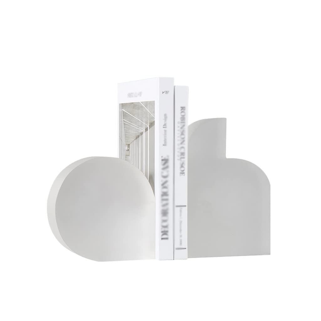 Sujetalibros de cristal geométrico para decoración de mesa y estudio moderno