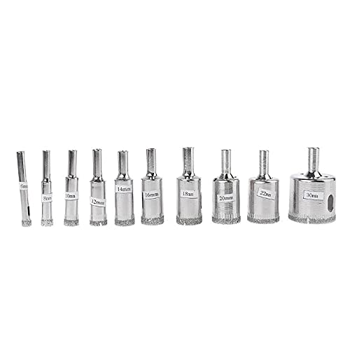 Juego de 10 Brocas de Diamante para Vidrio y Cerámica miniatura 2