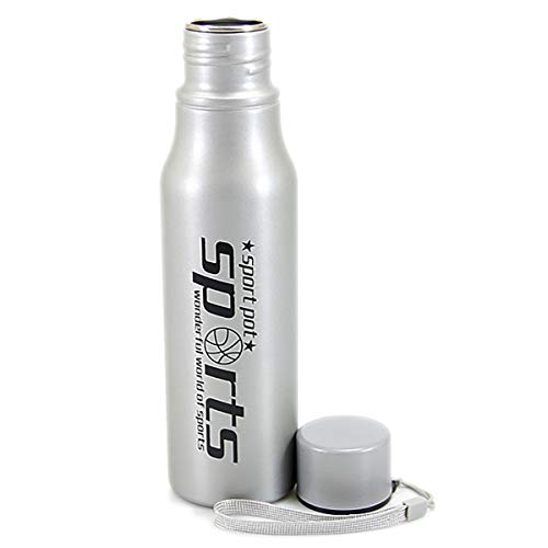 Garrafa Inox Sport 650ml Alça Squeeze Academia Caminhada Fitness Portátil Camping Passeio Viagem Águ