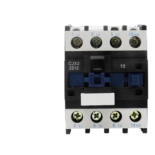Contacteur CA CJX2-2510 LC1 avec contact en argent et montage rail DIN 1NO 380V