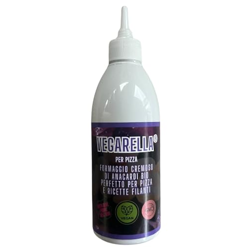 Vegarella® KIT PIZZERIA | Mozzarella di Anacardi Cremosa 750ml x3 (tot 2,25 Litri) | 100% Vegetale | Liquida | Formaggio Vegano Filante | Fonde come la Mozzarella Vaccina!