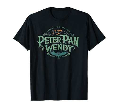 T-shirt Disney Peter Pan vêtement doux anti-déformation imprimé durable Never Land