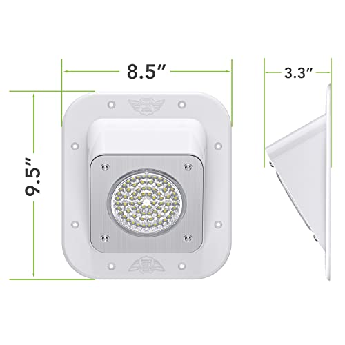 Leisure Led Rv Exterior Surface Mount Flood Porch Utility Light - White 12V 1100 Lumen Lighting Fixture Replacement Lighting For Weekend Warrior Rvs, Trailers, Campers, 5Th Wheels (White) #TOP1