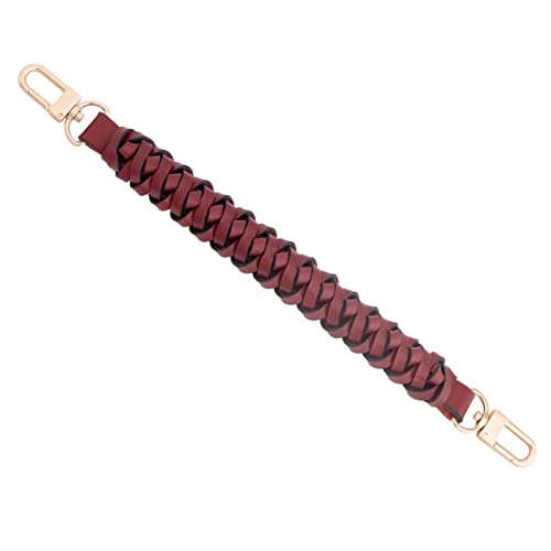 Senral Handbag Short Strap Replacement Top Braided Genuine Leather Handle Strap for Neonoe Bag Artsy,Beaubourg Hobo Noe Top Handle Strap Purse Making - Image 2
