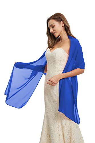 Womens Chiffon Shawls and Wraps Wedding Party Sheer Shawl Scarf for Evening Dresses Accessories Cover Up
