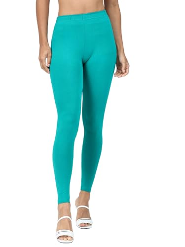 Image of Robinbosky Premium Stretchable Cotton Ankle Legging for Women | Suitable for Formal wear & Casual wear | High-End Elastic Makes The Leggings Squat Proof and Durable for Travel, Yoga, & Workout.