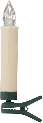 LED Clip-on Taper Faux Wax Drip Candles Set 12 Battery Operated Remote on/Off image 4