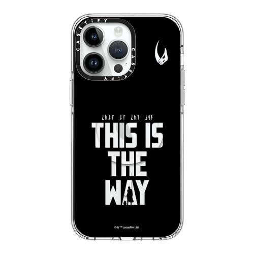 Coque iPhone 14 Pro Max CASETiFY haut de gamme Mandalorian transparente MagSafe