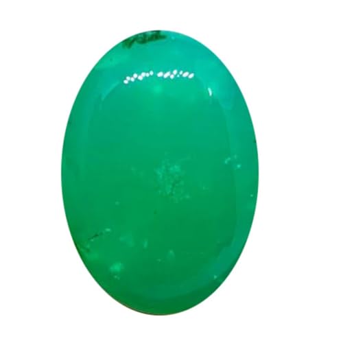 Chrysoprase naturelle véritable cabochon de collection 22x15mm pour haute joaillerie DIY