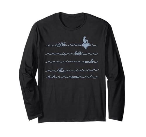 Ariel La Petite Sirène t-shirt manches longues au motif imprimé vague