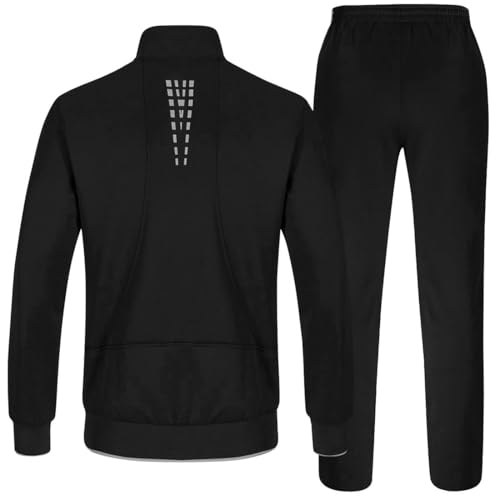 Image of TBMPOY Men's Tracksuit Athletic Sports Casual Full Zip Sweatsuit
