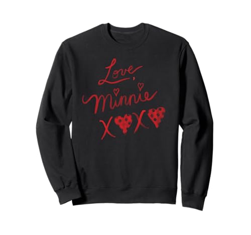 Sweatshirt Minnie XOXO en maille douce supérieure avec finitions soignées