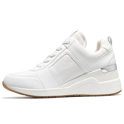 Image of Cestfini Wedge Sneakers for Women - Wedge Tennis Shoes Non-Slip Women Fashion Sneakers