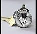 Produktbild Vintage Zwei Wölfe Schlüsselanhänger Key chain-antique Silber keyring-art Animal Schlüsselring Schlüsselanhänger accessories-handmade Jewelry Glas Schlüssel Kette Schmuck für Damen oder Herren