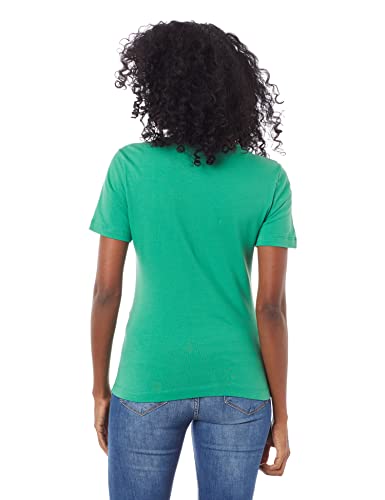Blusa Básica Feminina Slim Em Algodão Verde Claro M