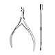 MKEAWWU Nagelhautentferner,Set Nagelhautzange Aus Edelstahl Cuticle Pusher Und Cuticle Nipper Cutter Nagelhaut Nagelhautschneider Nagelhautschere Nagelhautknipser