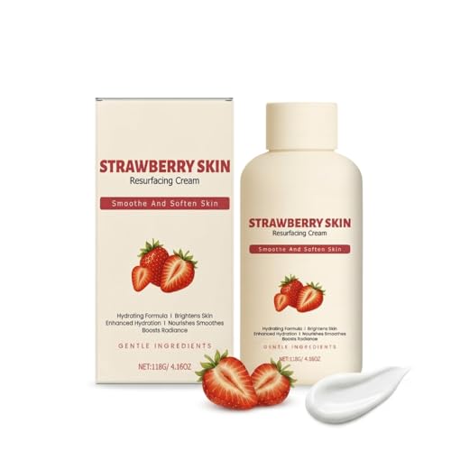 Strawberry Skin Treatment Trystrawberry Legs Resurfacing Cream Advanced Triple-Acid Complex For Keratosis Pilaris Reduce Chicken Skin Bumps