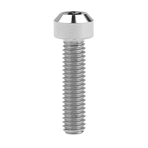 Image of Titanium Torx Square Head M6 x 10 15 20 25 30 35 40 45 50 60 65 70 80mm Screw Pack of 5 (Normal Titanium, M6x25mm)