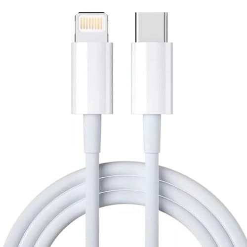 Cabo Carregador Usb C Lightning Compatível Com iPhone Cabo de 1 Metro 20W Carregamento Rápido Compatível com iPhone 14/14 Pro Max13 Pro /12/12 Pro/Max/11/11Pro/XS/Max/XR/X/8/8 Plus Marca Nosredna Shop