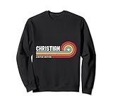 Photo Gallery i love christian personalizzato retro tramonto nome felpa Photo Gallery i love christian personalizzato retro tramonto nome felpa