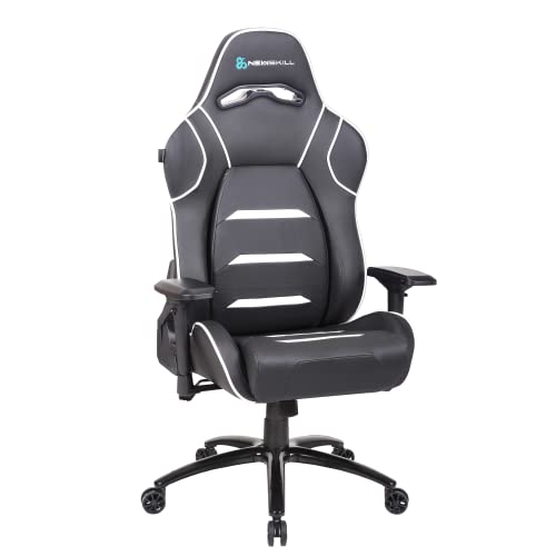 Newskill Silla Gaming Profesional Valkyr, Asiento Microperforado Pu Transpirable, Reclinable 180 , Reposabrazos 4d Y Altura Regulables, Carga Máxima 150kg, Cojín Lumbar Y Cervical, Blanco Newskill Silla Gaming Profesional Valkyr, Asiento Microperforado Pu Transpirable, Reclinable 180 , Reposabrazos 4d Y Altura Regulables, Carga Máxima 150kg, Cojín Lumbar Y Cervical, Blanco