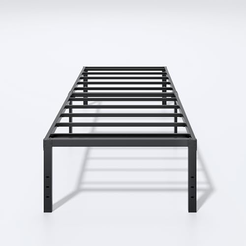Image of LUMUNANCE Metal Bed Frame Twin XL Size - 18 Inch Heavy-Duty Platform Bed Frame No Box Spring Needed, Easy Assembly, Noise-Free, Sturdy Mattress Foundation, Underbed Storage Space