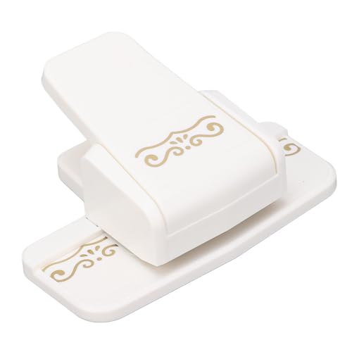 Aramox Perforadoras para Manualidades Herramienta de éxito Perforadora de Papel con Borde de Metal ABS 12 X 8,6 X 5 Cm Cortador de Estampado de Encaje Manual para álbumes de Recortes Álbumes de Fotos