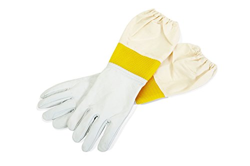 Little Giant® Goatskin Gloves Protective Gloves for Beekeeping | Bee Hive Gloves | Beekeeping Supplies | Large